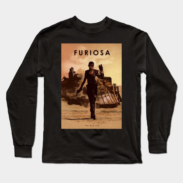 Imperator Furiosa - The War Rig - Car Legends Long Sleeve T-Shirt by Great-Peoples